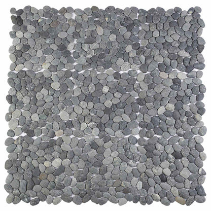 Pebble Tiles Grey 30 x 30 cm River Pebble