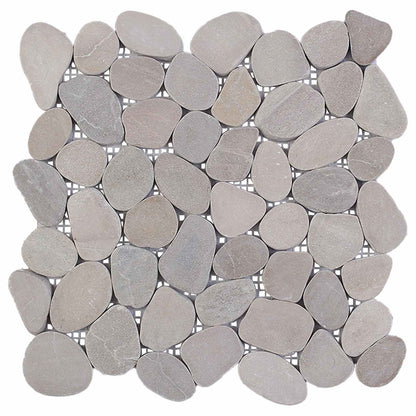 Pebble Tiles Taupe 30 x 30 cm River Pebble