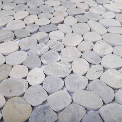 Pebble Tiles Grey 30 x 30 cm River Pebble