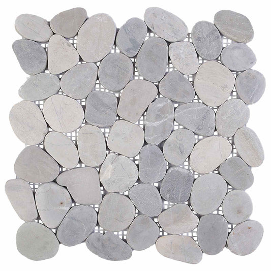 Pebble Tiles Grey 30 x 30 cm River Pebble