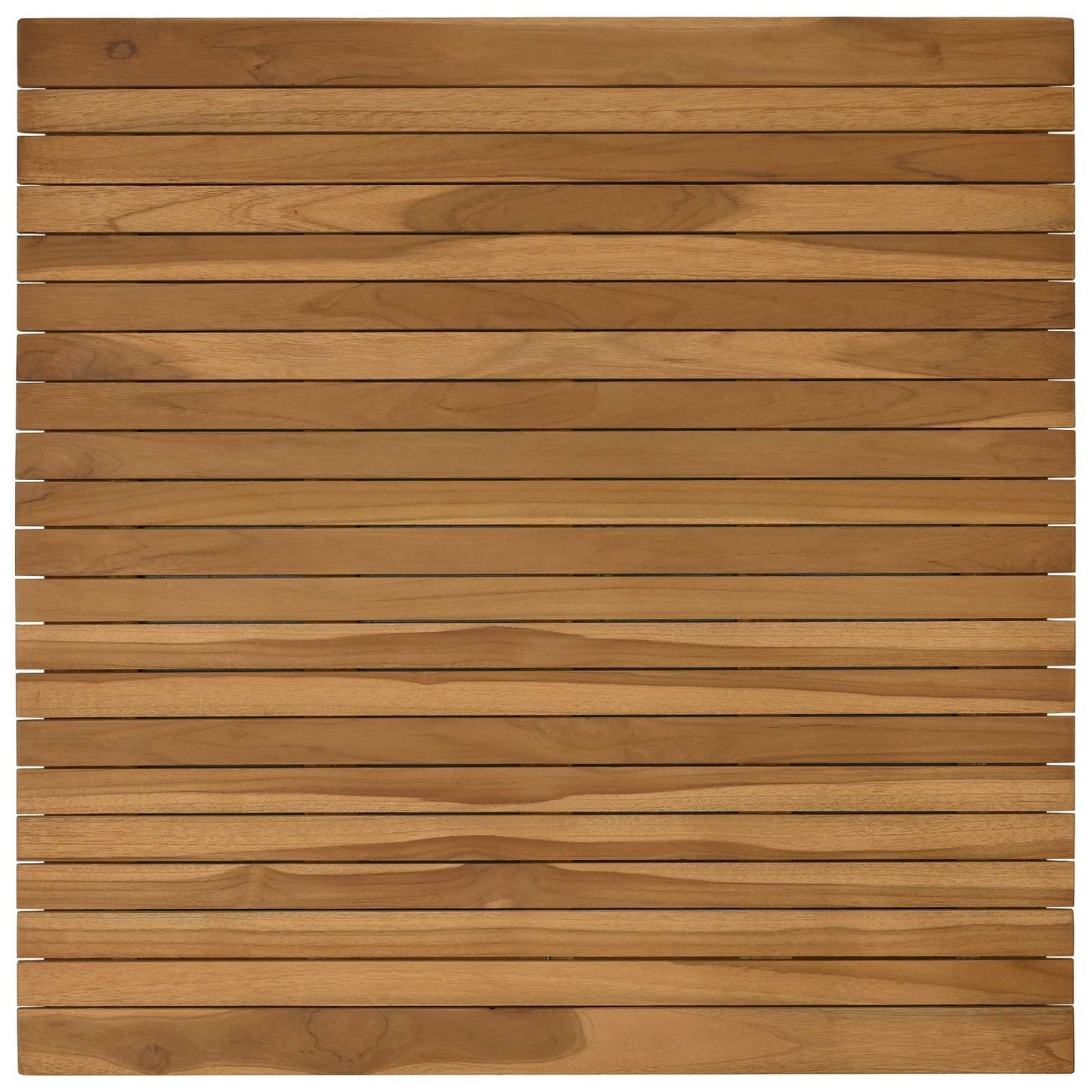 Table Top 80 x 80 x 3.5 cm Square Solid Teak Wood Natural
