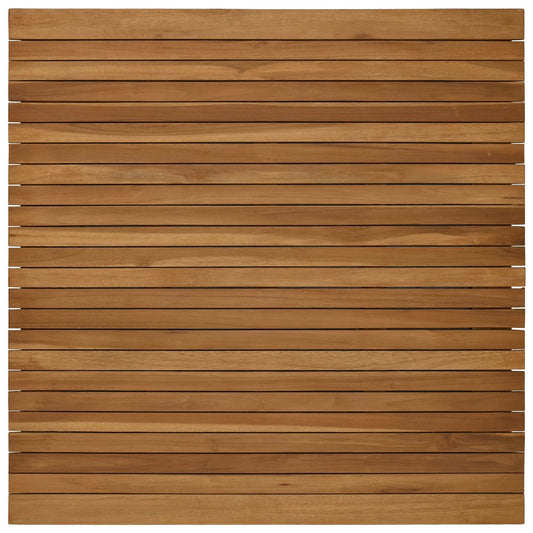 Table Top 90 x 90 x 3.5 cm Square Solid Teak Wood Natural