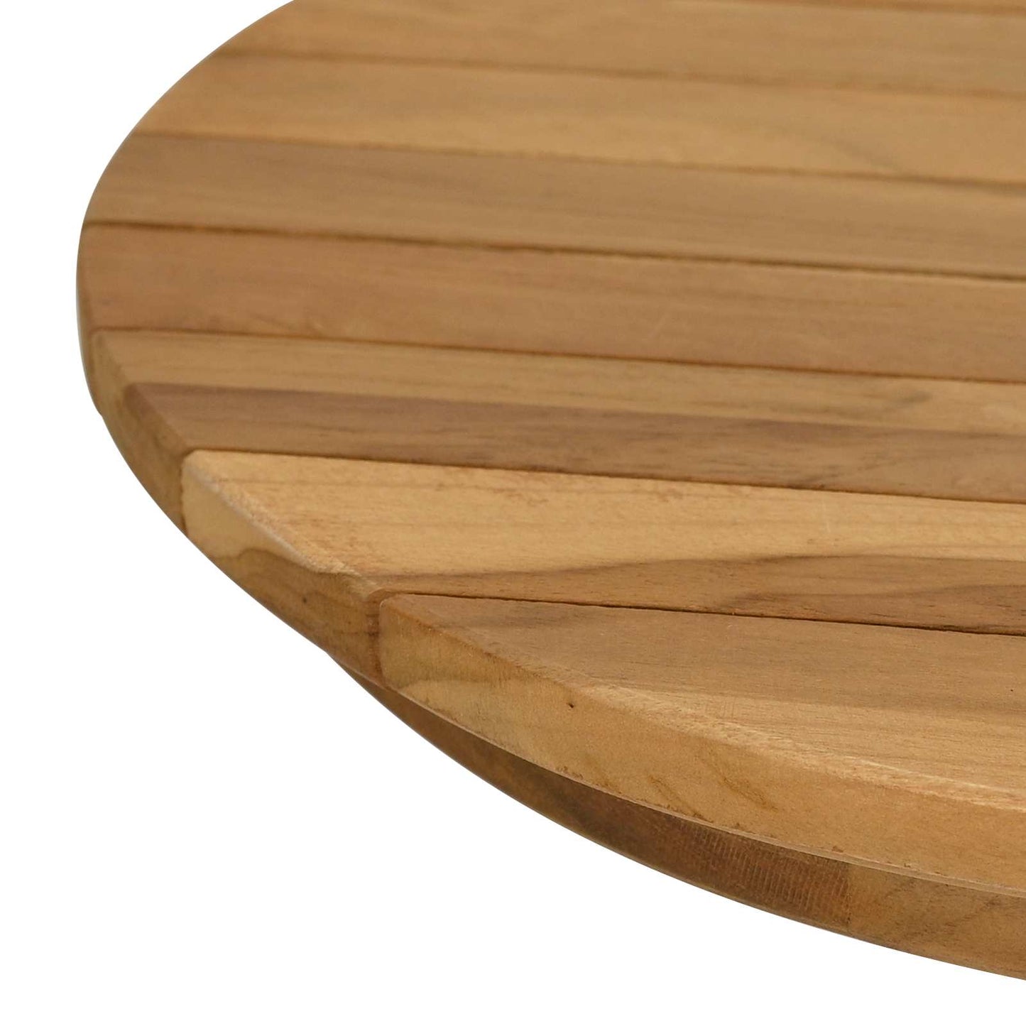Table Top Ø 40 x 3.5 Round Solid Teak Wood Natural