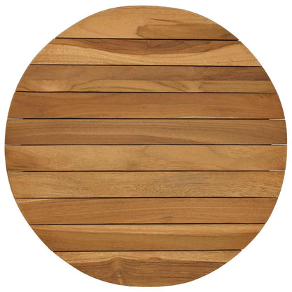 Table Top Ø 40 x 3.5 Round Solid Teak Wood Natural