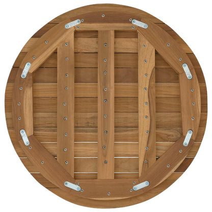 Table Top Ø 50 x 3.5 Round Solid Teak Wood Natural