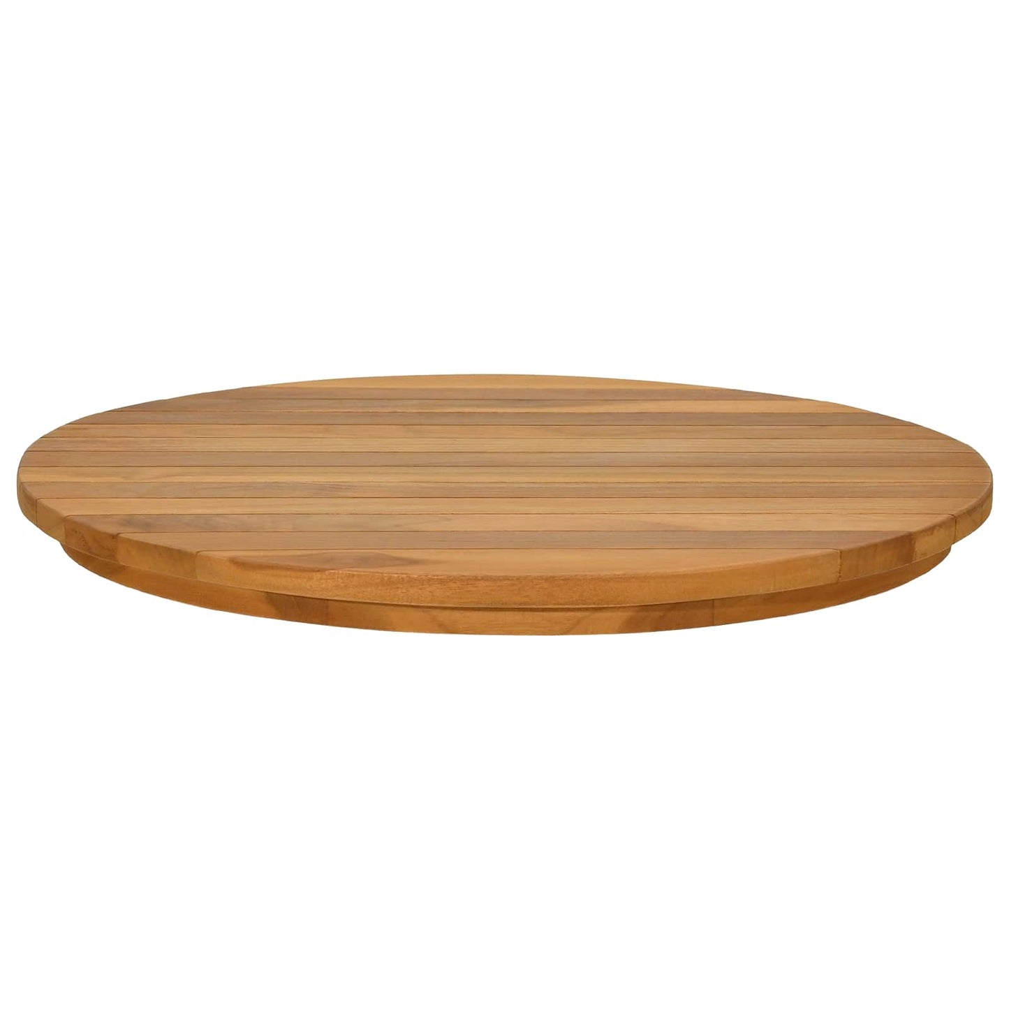 Table Top Ø 50 x 3.5 Round Solid Teak Wood Natural