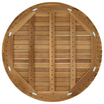 Table Top Ø 80 x 3.5 Round Solid Teak Wood Natural