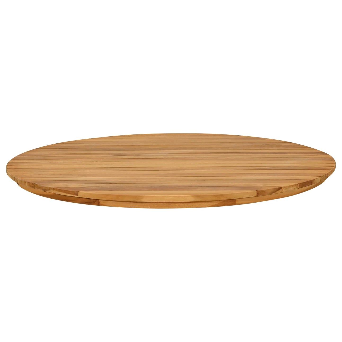 Table Top Ø 80 x 3.5 Round Solid Teak Wood Natural