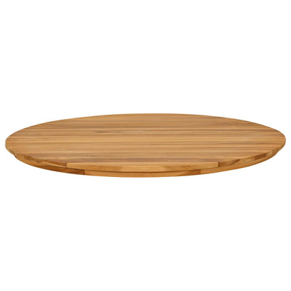 Table Top Ø 80 x 3.5 Round Solid Teak Wood Natural