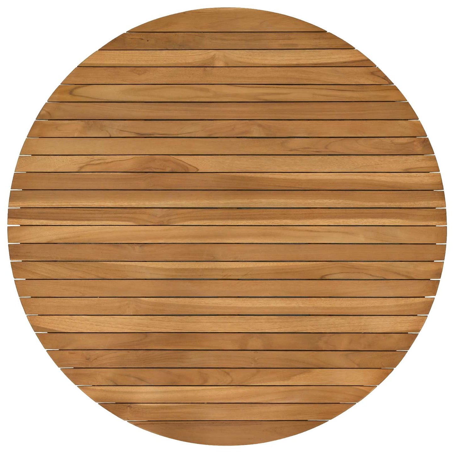 Table Top Ø 90 x 3.5 Round Solid Teak Wood Natural
