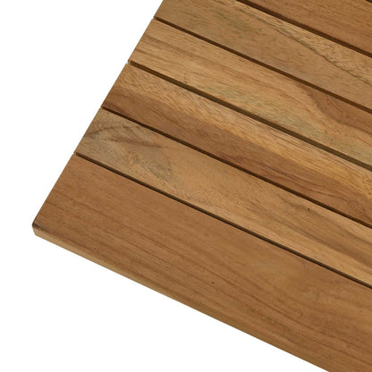 Table Top 80 x 40 x 3.5 cm Rectangular Solid Teak Wood Natural