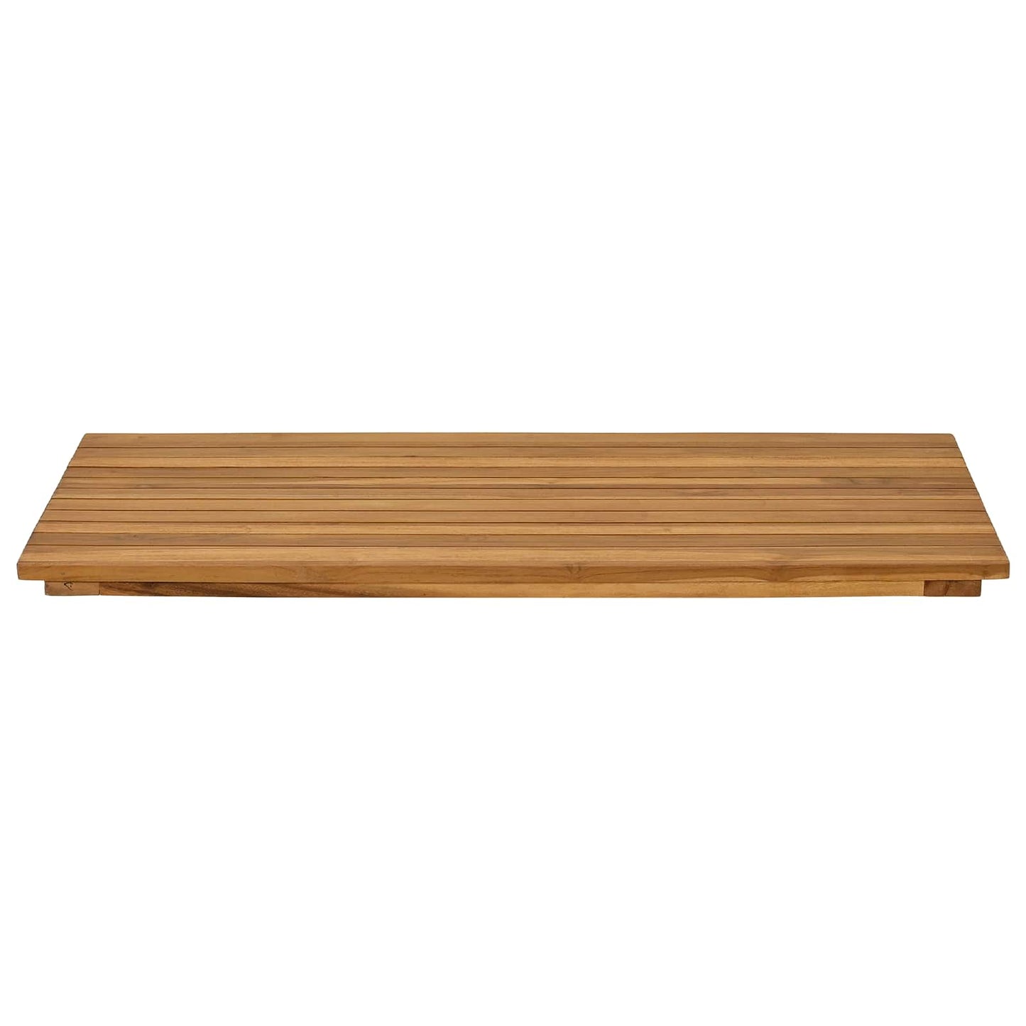 Table Top 90 x 45 x 3.5 cm Rectangular Solid Teak Wood Natural