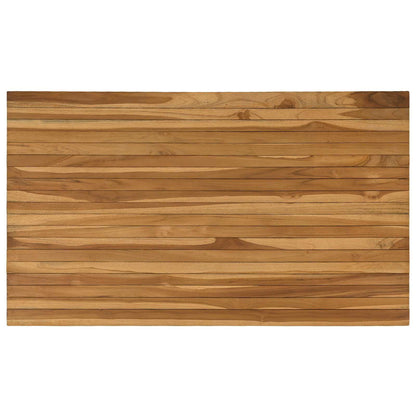 Table Top 120 x 70 x 3.5 cm Rectangular Solid Teak Wood Natural