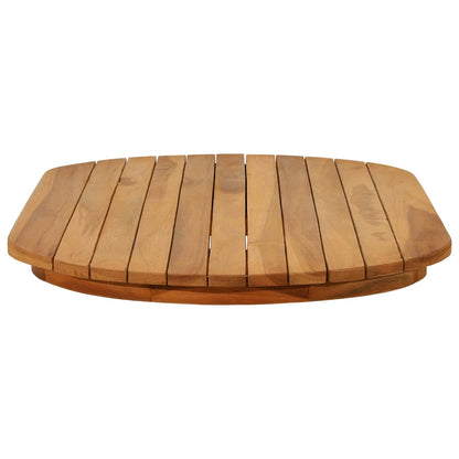 Table Top 90 x 45 x 3.5 cm Oval Solid Teak Wood Natural