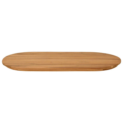 Table Top 100 x 50 x 3.5 cm Oval Solid Teak Wood Natural