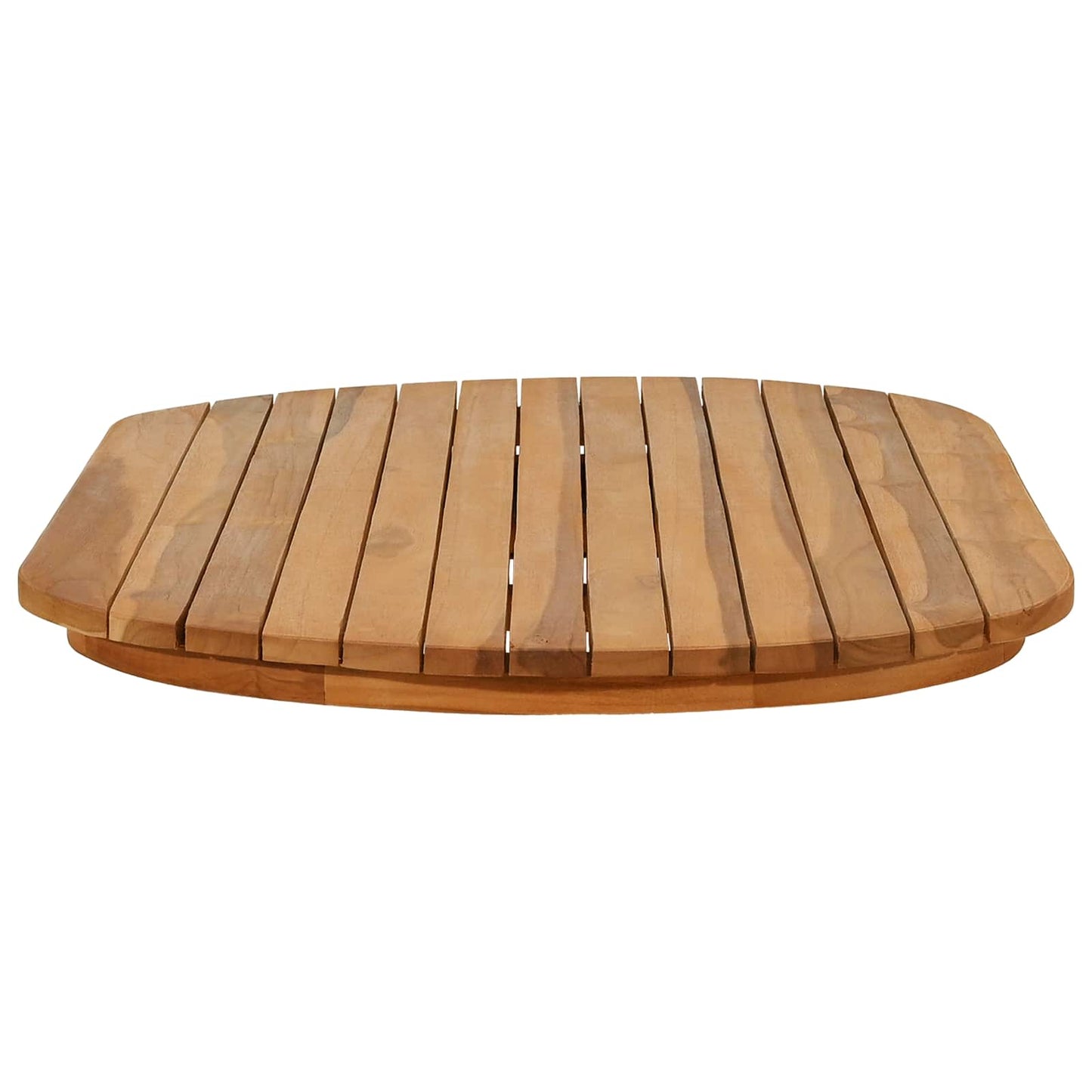 Table Top 100 x 50 x 3.5 cm Oval Solid Teak Wood Natural