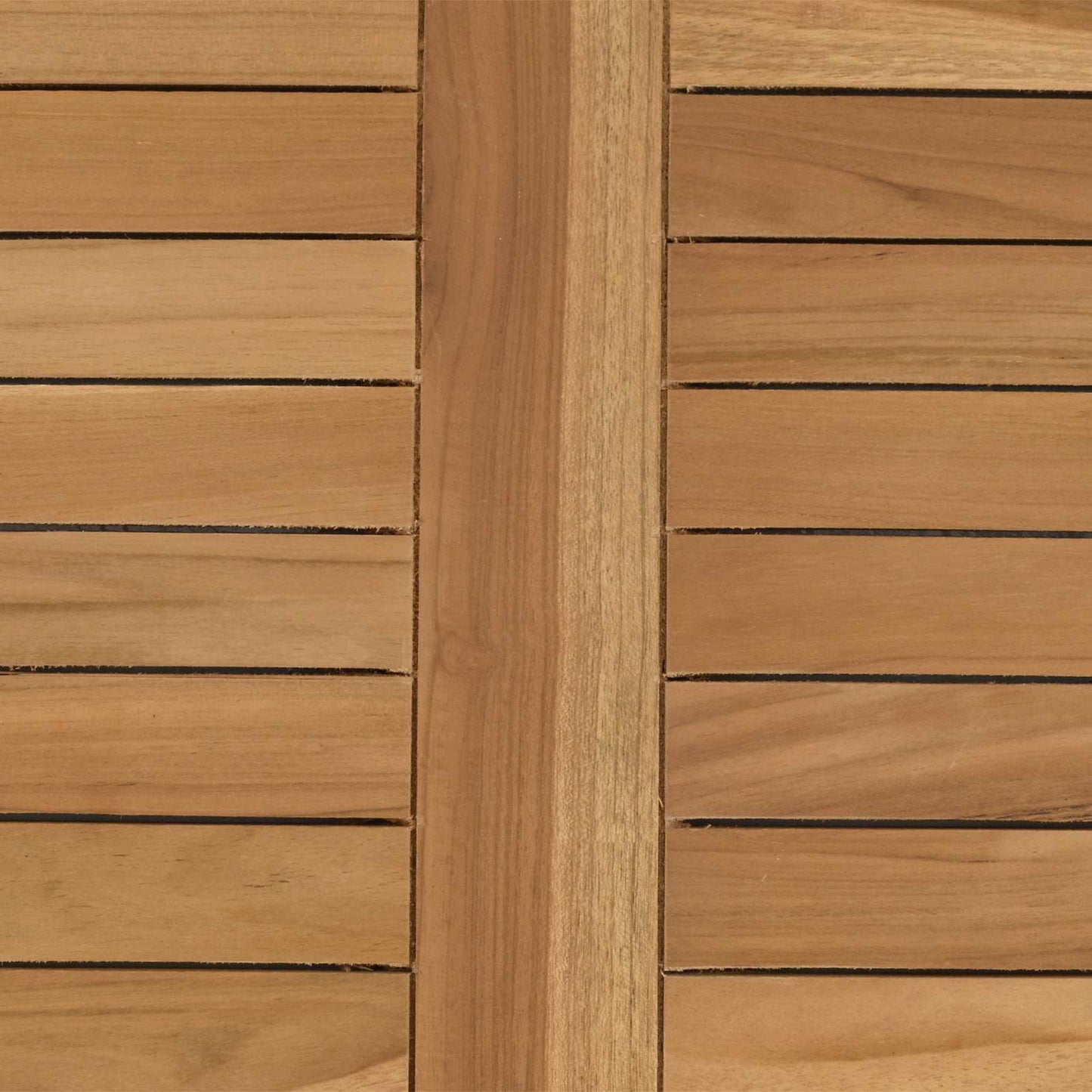 Table Top Rectangular Solid Teak Wood Natural