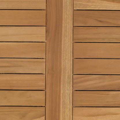 Table Top Rectangular Solid Teak Wood Natural