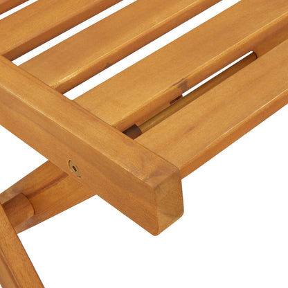 Outdoor Bistro Chairs Folding 8 pcs Natural 40 x 53 x 80 cm