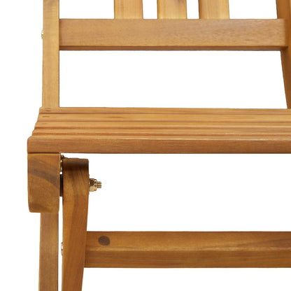Garden Chair 6 pcs Natural Solid Acacia Wood