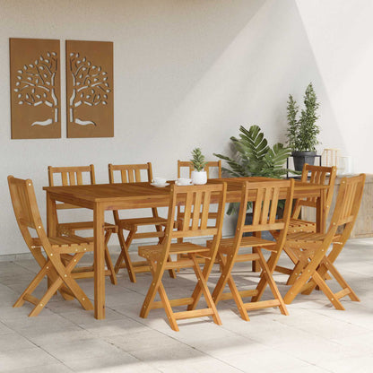 Garden Chair 8 pcs Natural 40 x 42 x 85 cm Solid Acacia Wood