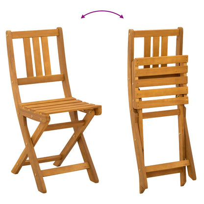 Garden Chair 8 pcs Natural 40 x 42 x 85 cm Solid Acacia Wood