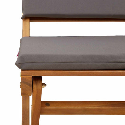Garden Chair 8 pcs Dark Grey 38 x 46 x 85 cm Solid Acacia Wood