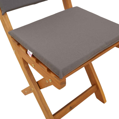 Garden Chair 8 pcs Dark Grey 38 x 46 x 85 cm Solid Acacia Wood