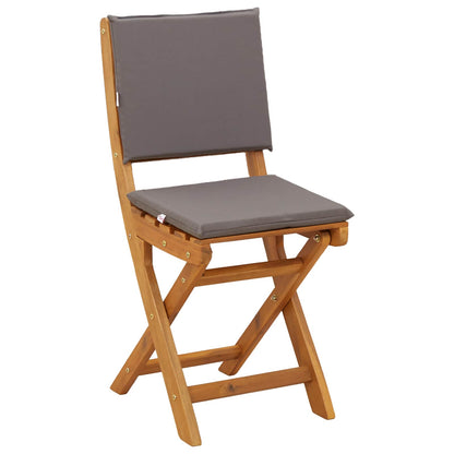 Garden Chair 8 pcs Dark Grey 38 x 46 x 85 cm Solid Acacia Wood