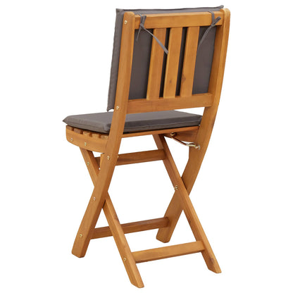 Garden Chair 8 pcs Dark Grey 38 x 46 x 85 cm Solid Acacia Wood