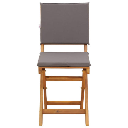 Garden Chair 8 pcs Dark Grey 38 x 46 x 85 cm Solid Acacia Wood
