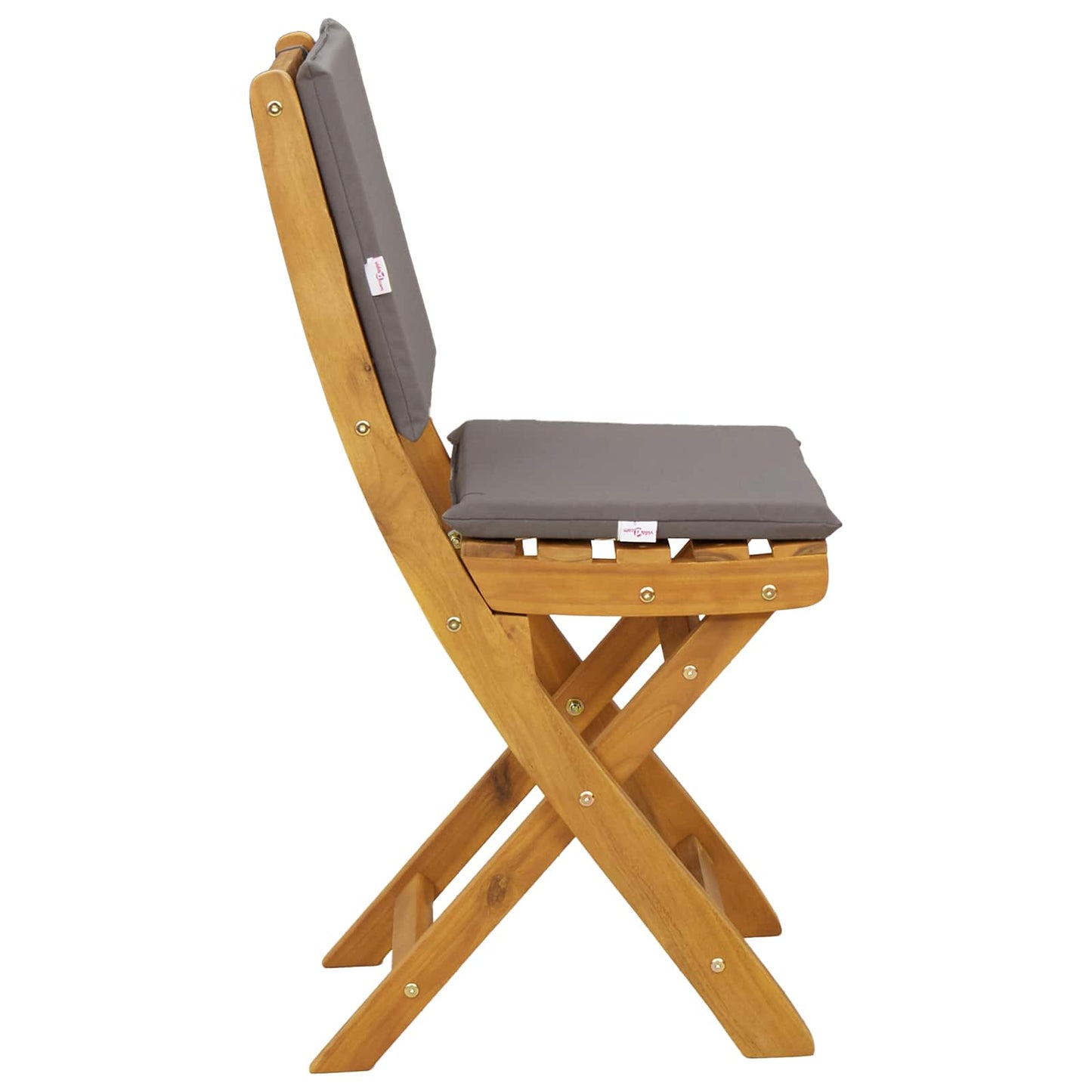 Garden Chair 8 pcs Dark Grey 38 x 46 x 85 cm Solid Acacia Wood