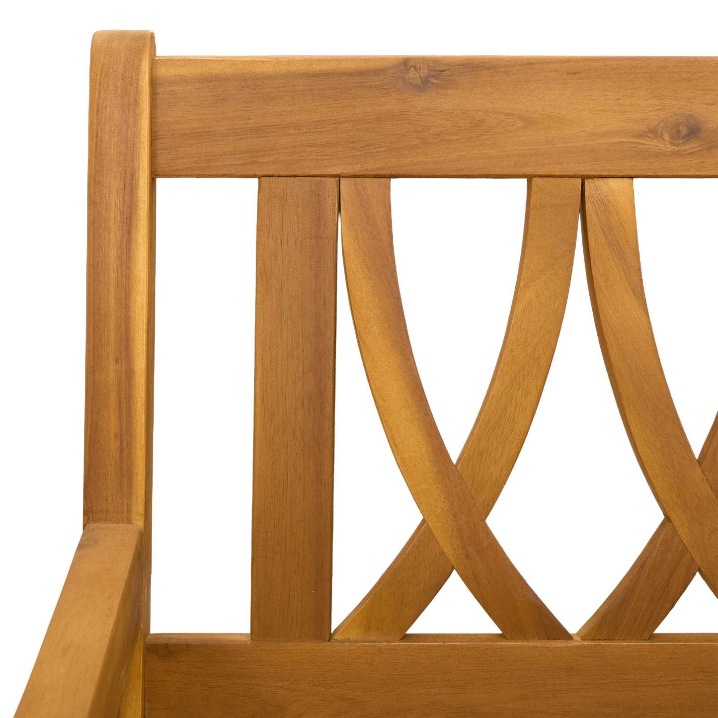 Garden Chairs 8 pcs Natural Solid Acacia Wood