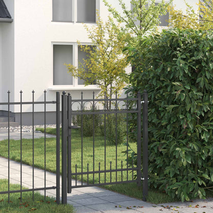 Fence Gate HORST Steel Black Lockable