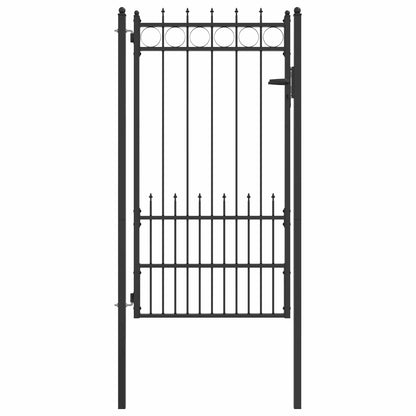 Fence Gate HORST Steel Black Lockable