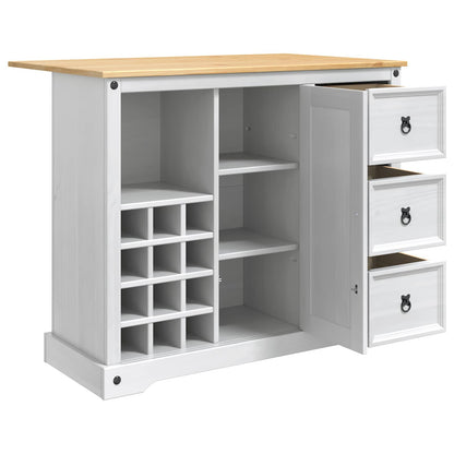 Kitchen Storage White and Honey Wax 112 x 70 x 91.5 cm