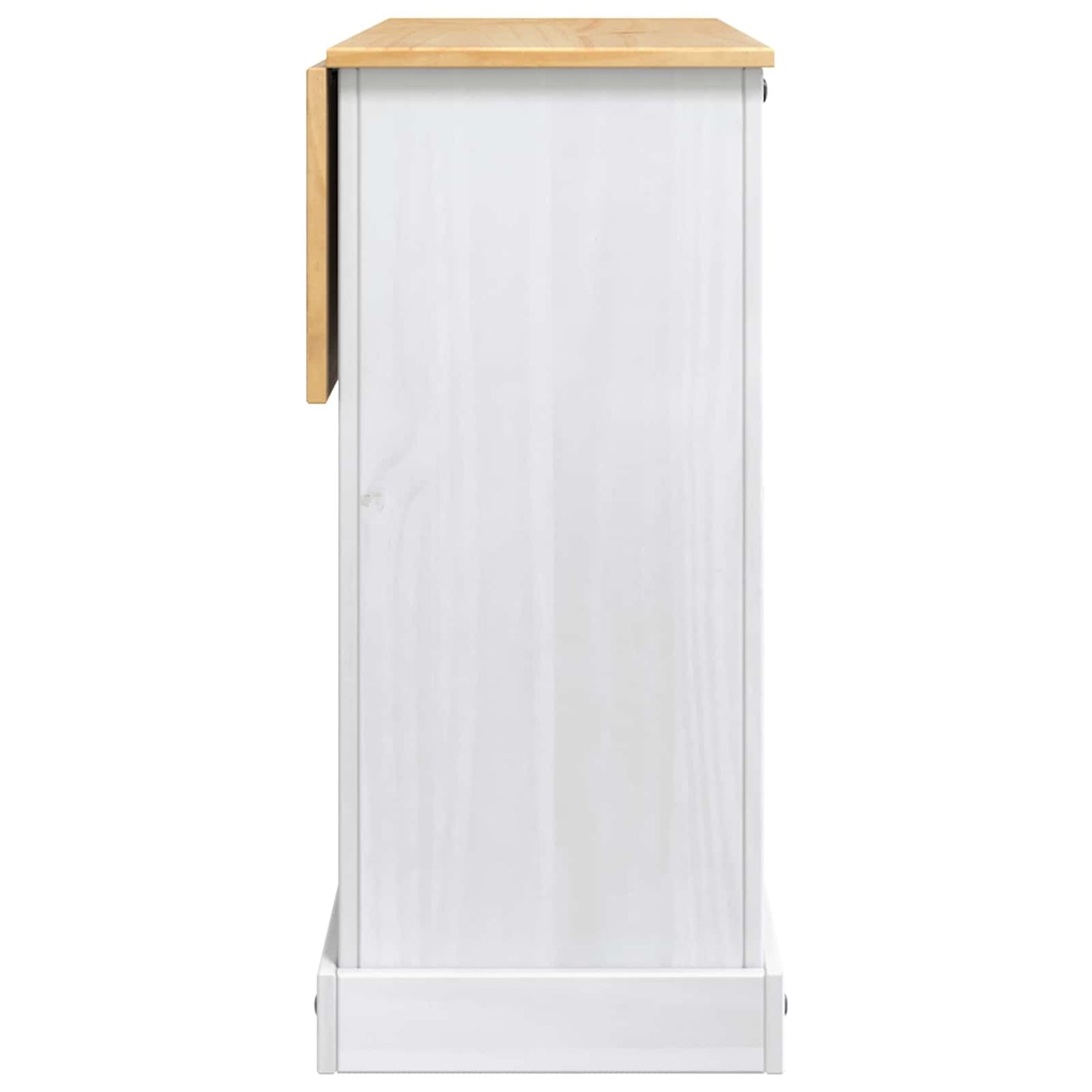 Kitchen Storage White and Honey Wax 112 x 70 x 91.5 cm