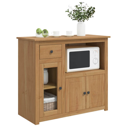 Microwave Sideboard PANAMA Honey Wax 99.5 x 44 x 86.5 cm