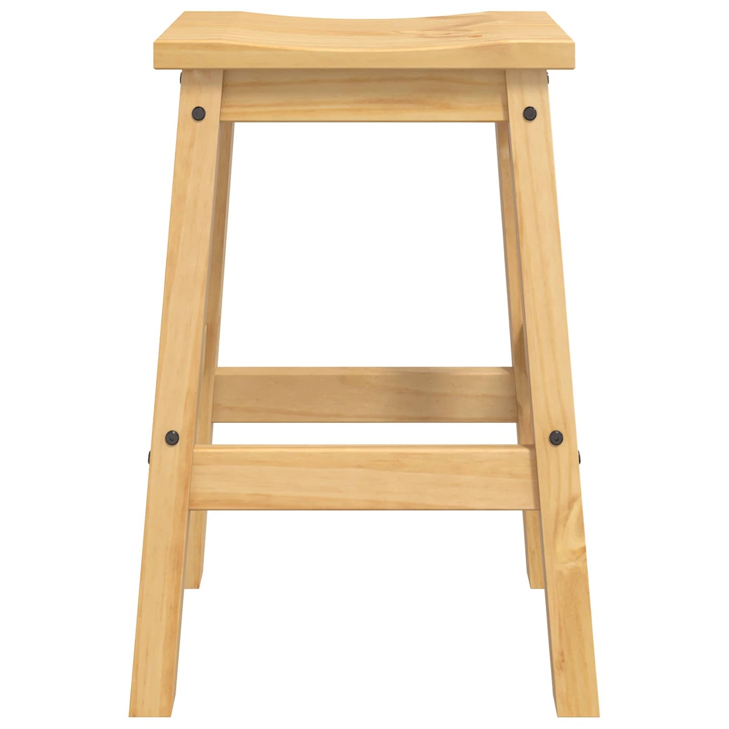 Bar Stool 2 pcs Honey Wax 44 x 30 x 63 cm Solid-Pine
