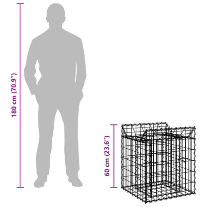 Gabion Raised Bed Silver