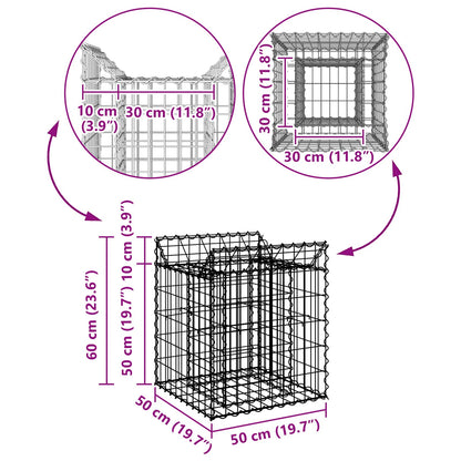 Gabion Raised Bed Silver