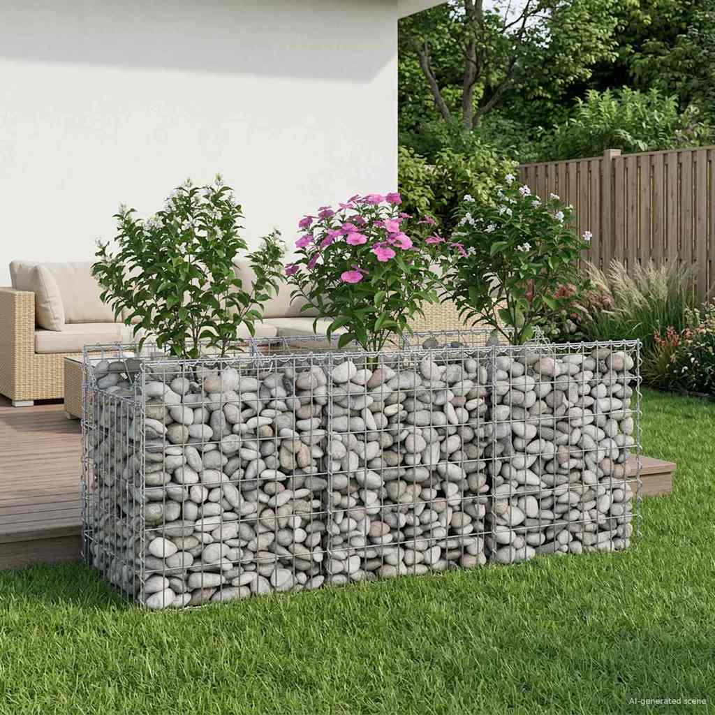 Gabion Raised Bed Silver