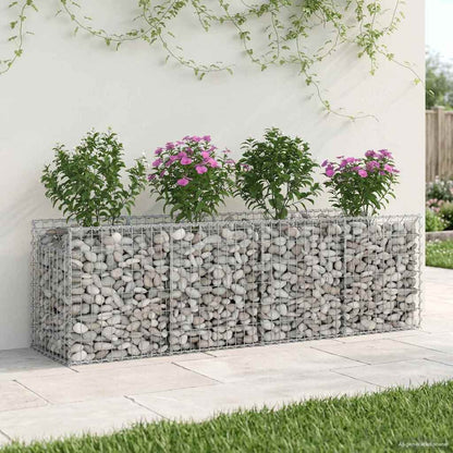 Gabion Raised Bed Silver
