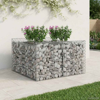 Gabion Raised Bed Silver