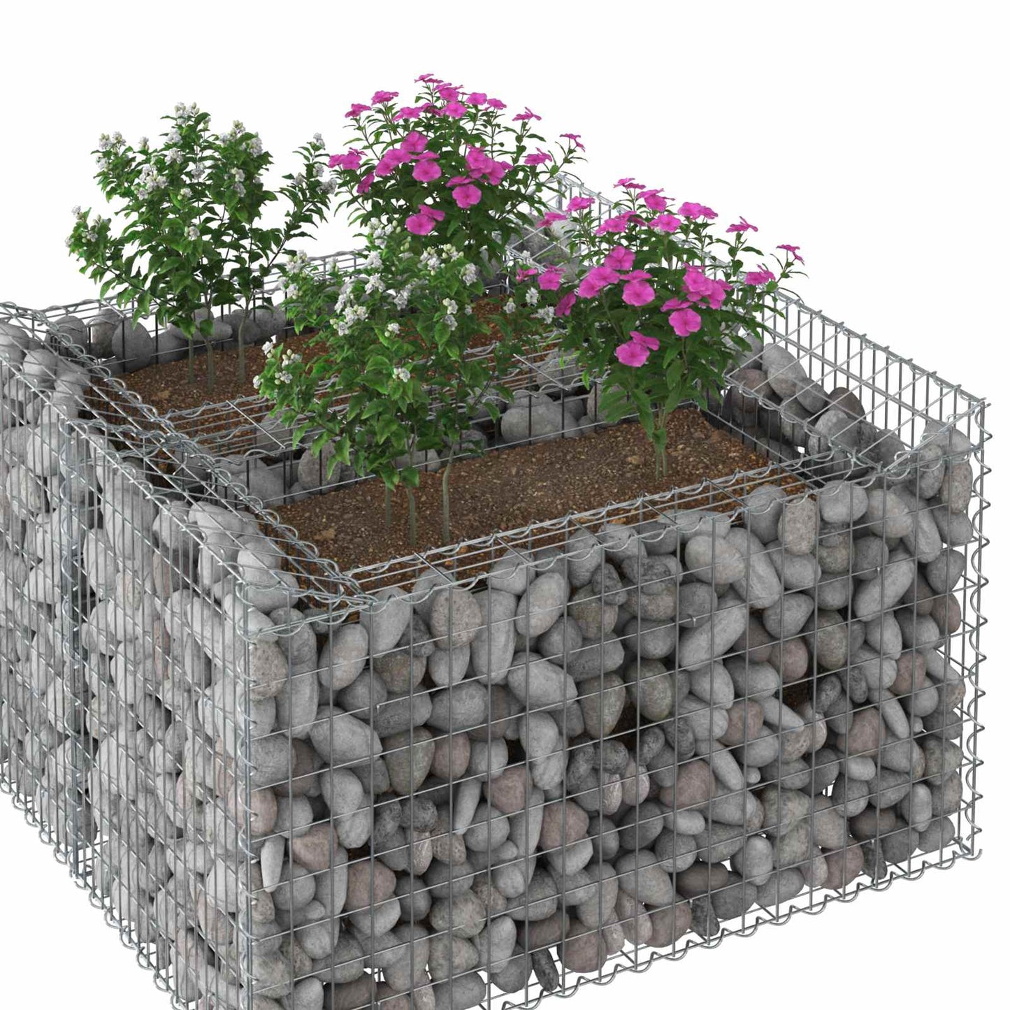 Gabion Raised Bed Silver