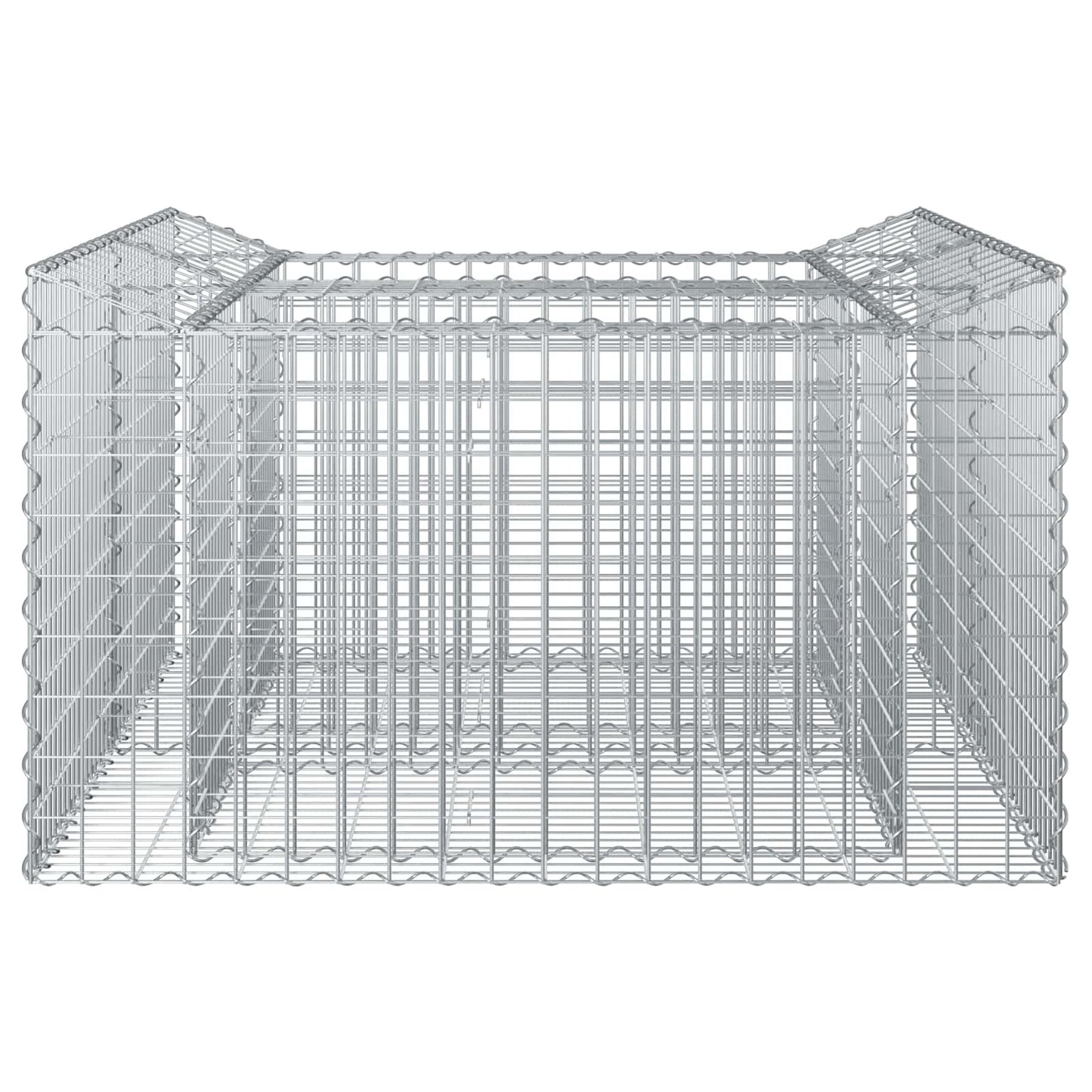 Gabion Raised Bed Silver