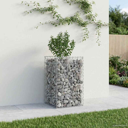 Gabion Raised Bed Silver