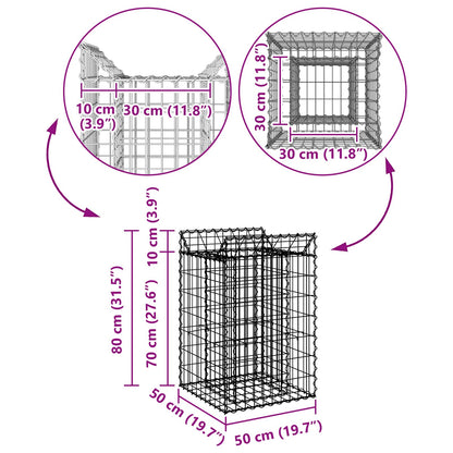 Gabion Raised Bed Silver
