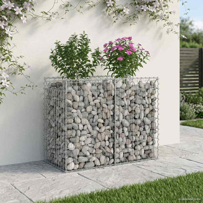 Gabion Raised Bed Silver