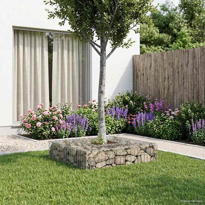 Gabion Raised Bed Silver